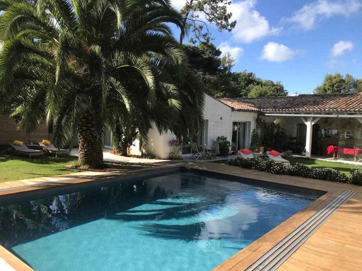 La Maison De La Dune - Chambres Climatisees - Jacuzzi 1Ere Seance Offerte - Piscine Chauffee Avec Abri Amovible - Plage Situee A 200M, Acces Direct Par Le Bois La Couarde-sur-Mer Exteriör bild