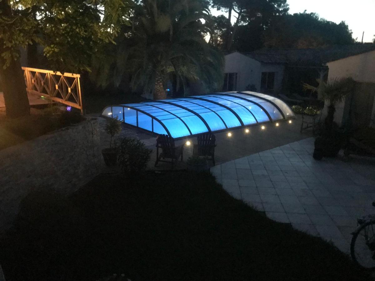 La Maison De La Dune - Chambres Climatisees - Jacuzzi 1Ere Seance Offerte - Piscine Chauffee Avec Abri Amovible - Plage Situee A 200M, Acces Direct Par Le Bois La Couarde-sur-Mer Exteriör bild