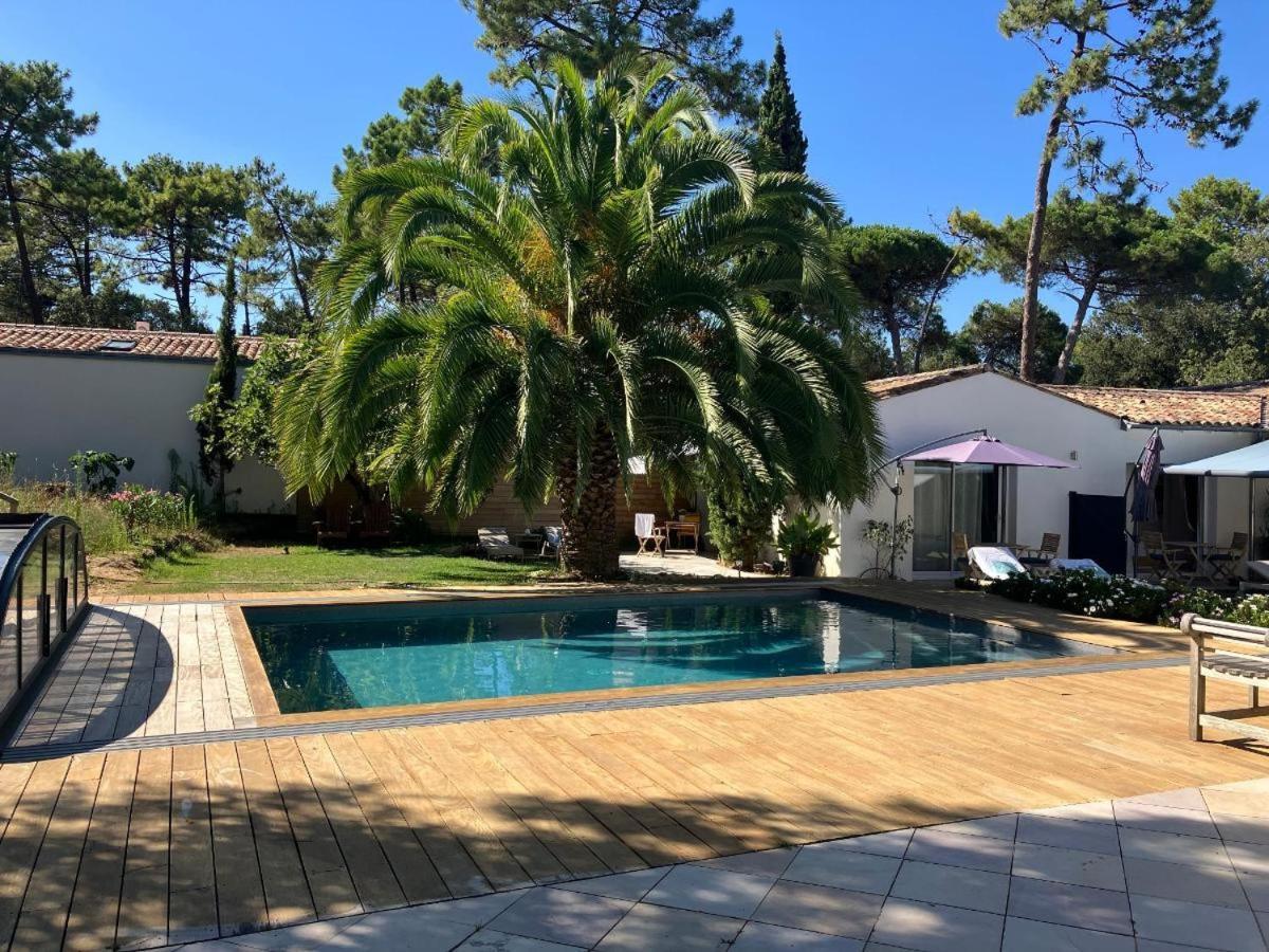La Maison De La Dune - Chambres Climatisees - Jacuzzi 1Ere Seance Offerte - Piscine Chauffee Avec Abri Amovible - Plage Situee A 200M, Acces Direct Par Le Bois La Couarde-sur-Mer Exteriör bild